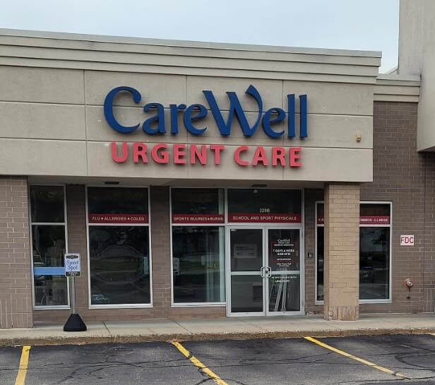 CareWell Urgent Care building in Peabody